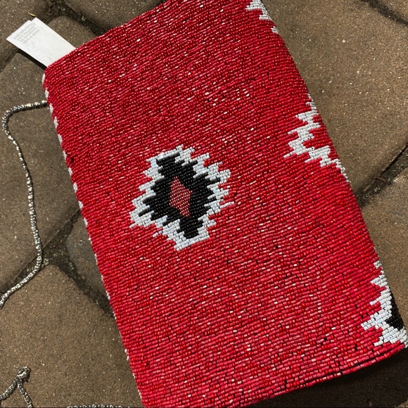 NWT Beaded Convertible Envelope Clutch - Picture 5 of 8